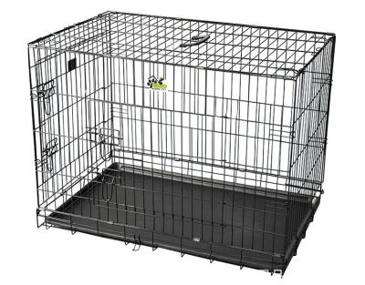 China New Design Viable Outside Portable Small Large Dog Cage Folding Wire Metal Pet Cage Small Size for sale