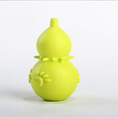 China Durable Interactive Gourd Viable Toy Dog Interactive Dog Playing Pet Toy For Wholesale High Quality Colorful TPR Swivel Squeaker Dog Toy for sale
