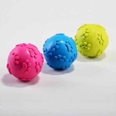 China Durable Interactive Ball Toy Dog Interactive Dog Playing Toy TPR High Quality Colorful Ball Dog Paw Pet Toy for sale