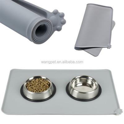 China OEM Pet Supplies Pet Supplies Dog Puppy Dog Cat Feeding Mat Pad Cute Silicone Bed Dish Bowl Colorful Clean Food Water Viable Feeding for sale
