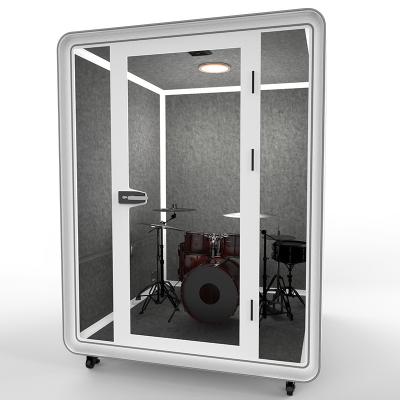China Band Adjustable White Multifunctional Soundproof Rehearsal Room Drum Piano Booth Activity Booth (Other) for sale