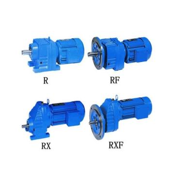 China Iron Casting coaxial Inline Helical Bevel Gear Unit Motor 14rpm-280rpm for sale