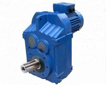 China 750rpm-1500rpm Hollow Shaft Bevel Helical Speed Reducer Gearbox Reducer With Motor for sale