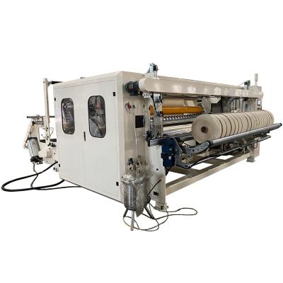 China Fully Automatic Jumbo Maxi Roll Paper Slitting And Rewinding Machine In High Demand for sale