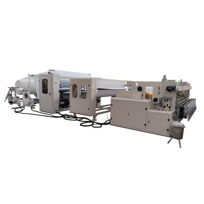 China Gute Qualität Klebelaminierung kleine Toilettenpapier Rollen machen Maschine Küchenhandtuch Umwickelmaschine zu verkaufen