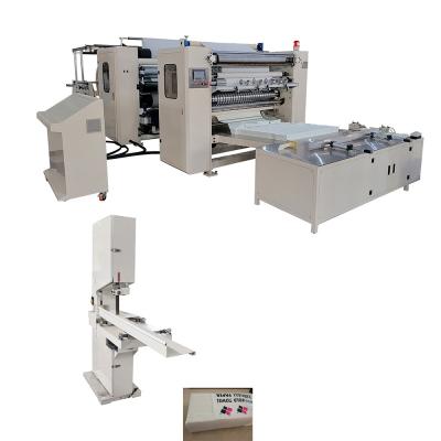 China N-Falt-Handtuchpapier-Faltmaschine mit einfacher Beutelmaschine Produktionslinie zu verkaufen