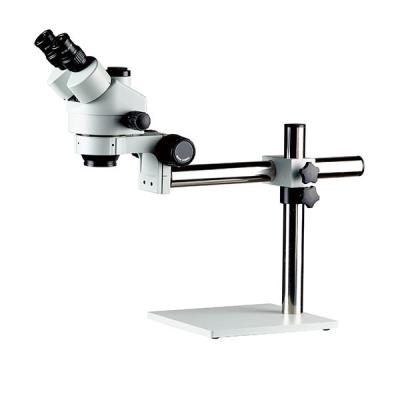 China stereo zoom microscope trinocular zoom microscope boom stand 7X-45X magnification for sale