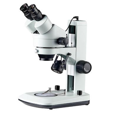 China Zoom stereo microscope track stand industry microscope top led light Transmitted and reflected led light for sale