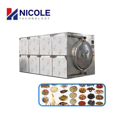 China Electric Sterilization Microwave Vacuum Dryer Oven Rotary 30KW - 500KW for sale