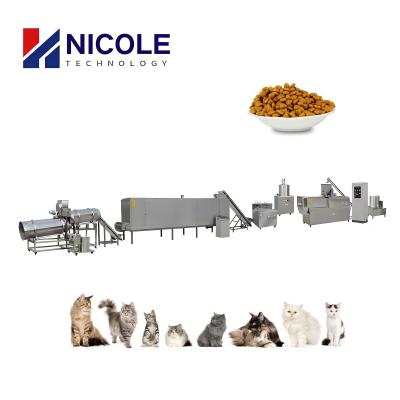 China Perro grande Cat Pet Food Extruder Machine de la capacidad completamente automática en venta