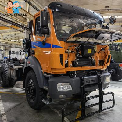 중국 Beiben 2638 KZ 6x4 380 HP Euro 3 헤비 듀티 짧은 택시 로깅 트랙터 섀시 판매용