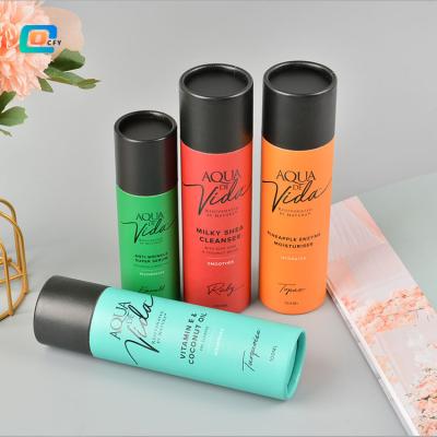 China Best Selling Biodegradable Lift Up Design Paper Packaging Tube Perfume Gold Fortress OEM Silver Custom Craft Time Industrial Surface for sale