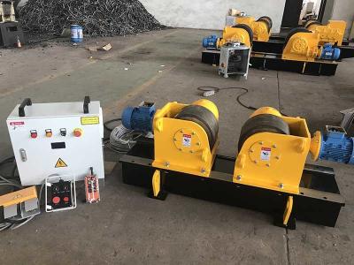 China Hydraulic Cylinder Welding Rollers 10T Capacity /Conventional Welding Rotator Stands for sale
