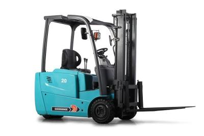 China China supplier new designe 3wheels Electric batetry forklift truck 1.8 t with small turing solid for sale