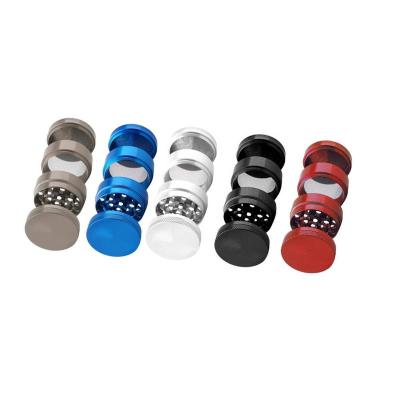 China OEM Logo Custom Made Safety Diameter 40mm 4 Layers Zinc Alloy Herb Grinder For Smoking for sale