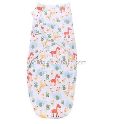China 3 Pack Warm Soft 100% Cotton Infant Anti-pilling Wrap Adjustable Baby Covering Wrap Wrap for sale
