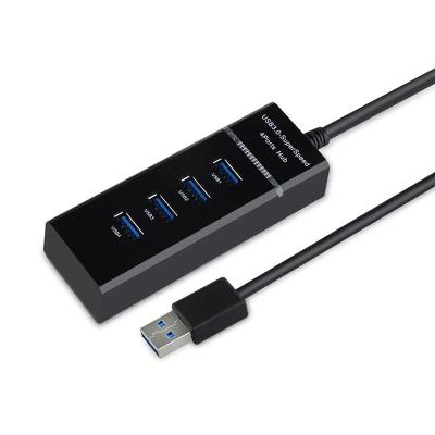 China Industrial Super Speed 4 Port USB Hub Computer 3.0 Supplement With Lit 4 Individual Led Port USB Hub Splitter Adapter for sale