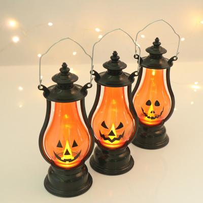 China Plastic Lantern Children's Halloween Pumpkin Lantern Holiday Atmosphere Props Halloween Decorations Pony Lamp Party Accessories for sale