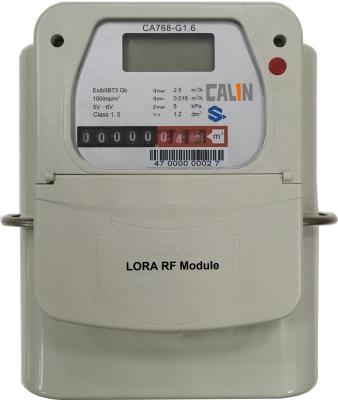 Chine G1.6 / G 2,5/G4 compteur à gaz payé d'avance et affranchi de Lora, compteur à gaz du paiement d'avance CA768 STS à vendre