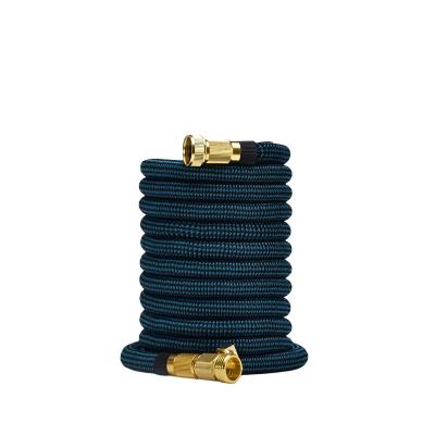 China Best Strongest Expanding Garden Hose 100ft Magic Hose Adjustable Expanding. Solid brass ends, double latex for sale