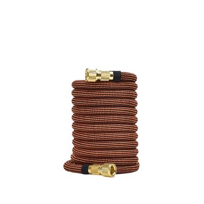 China 50ft Adjustable Expandable Garden Hose Water Hose with 10 Function Spout and Durable 4-Layers Latex with Solid Brass Fitting for sale