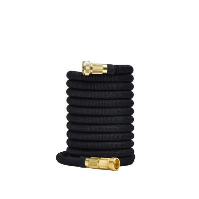 China Lightweight Adjustable High Pressure Heavy Duty Retractable Garden Hose Brass Expandable Garden Hose for sale
