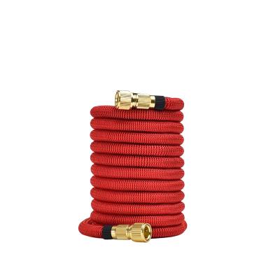 China Newest Double-color 25FT-100FT Adjustable Expandable Strength 3750D Flexible Magic Garden Water Hose for sale