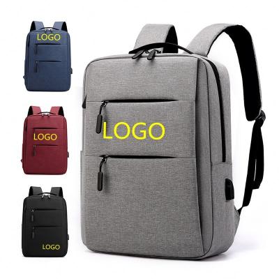 China Anti-Theft 2023 Cheap No Logo Wholesale Computer Laptop Bag Business USB Computer Laptop Backpack for sale