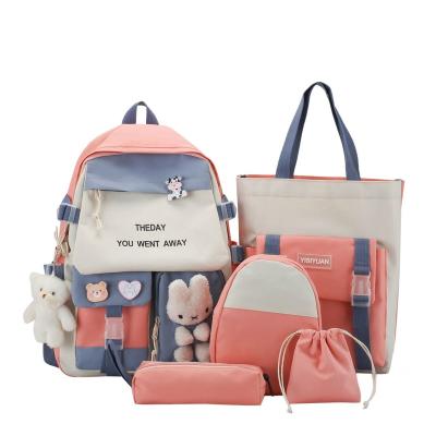 China Waterproof Wholesale 2022 mochilas escolares. girls backpack school bag set. school bag and lunch bag set for kids. schoolbags for girls. for sale