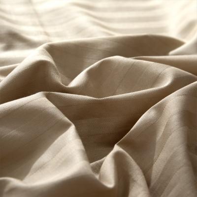 China Antistatic Wholesale Canadian Bed Sheet Cotton Sateen Striped 3Cm Hotel Bed Sheet Fabric In Roll for sale