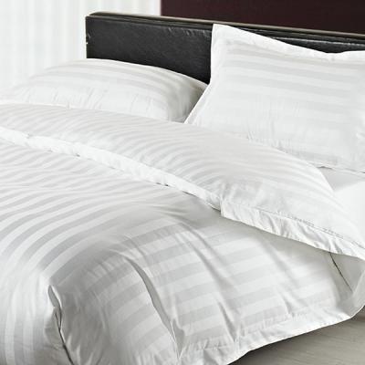 China Low Price 100%cotton White Satin Stripe Shrink-Resistant Bed Linen Fabric Bedding Fabric Flat Sheet Fabric for sale