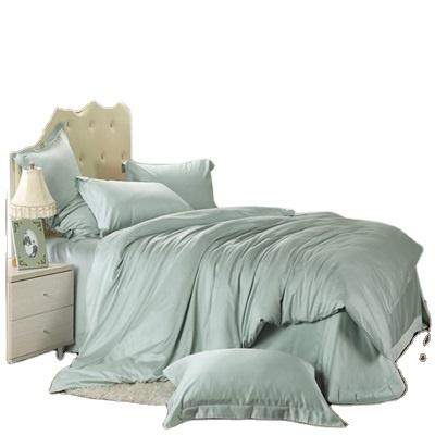 China Nondisposable High Quality Green 100% Cotton Duvet Cover Set For Home Bedding Sets for sale