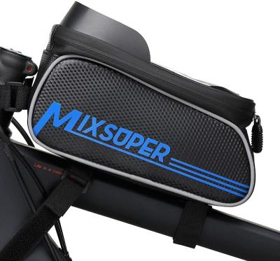 China Bicycle Tube Bag Bicycle Top Frame Mounted Pack Mountain Bag Waterproof Bicycle Tube Frame Bike Front Recycling Bag for sale