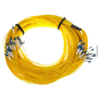 China SM 9/125 G652D (OS2) LSZH 12 Fibers LC/UPC-LC/UPC Fibre Optic Breakout Cables 1M for sale