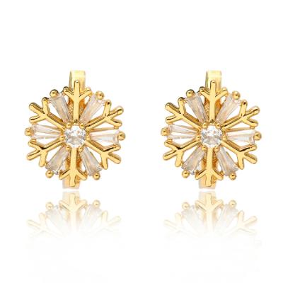 China 2022 New Fashion Stud Earrings Snow Flower Shape Earring For Women for sale