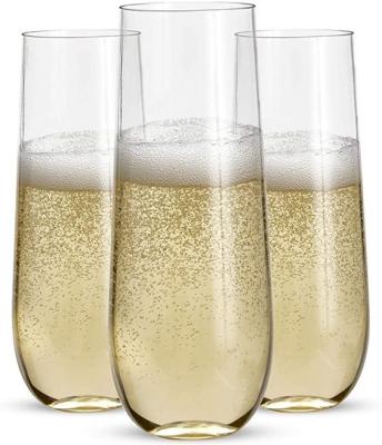 China New Arrivals Handleless Champagne Glasses Best Selling Transparent Wine Glasses for sale