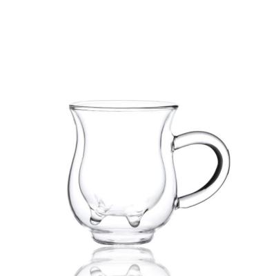 Chine China Wholesale Heat Resistant Hot Beverage Double Wall Glass Cup à vendre