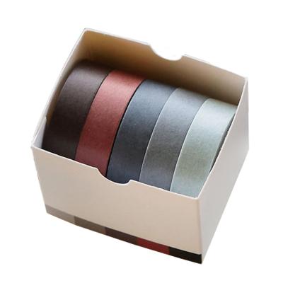 China Decorative Custom Colored Washi Tape Paper Sticker Set Cute Description Roll for sale