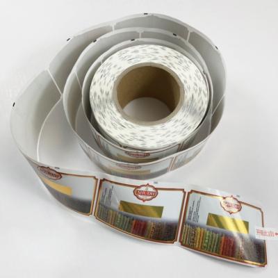 China Waterproof High Quality Custom Waterproof Labels Roll Up Bright Silver Private Label Sticker for sale
