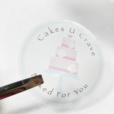China Custom PP PVC Waterproof Transparent PET Waterproof Transparent Label Permanent Stickers for sale