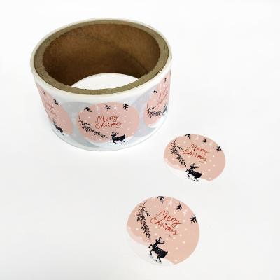 China P156 Waterproof Custom Designed Party Stickers Vinyl Round Waterproof Sticker Printing Labels For Party Favor for sale