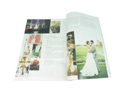 China Custom Wedding Magazine Printing Services Glossy Paper Brochure Magazines Printing for sale