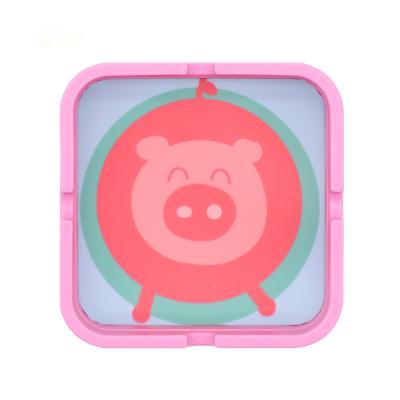 China Wholesale custom animal logo silicone gel UV printing washable washable ashtray easily for promotional gift for sale