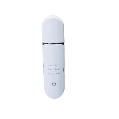 China Skin Scrubber Face Deep Cleansing Ultrasonic Facial Spatula, Blackhead Remover Pore Remover, Rechargeable Face Lift Tool for sale