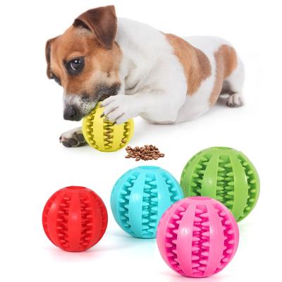 China Sustainable Dog Chew Toys Manufacturer Interactive Pet Ball Tooth Training Cleaning Products for sale