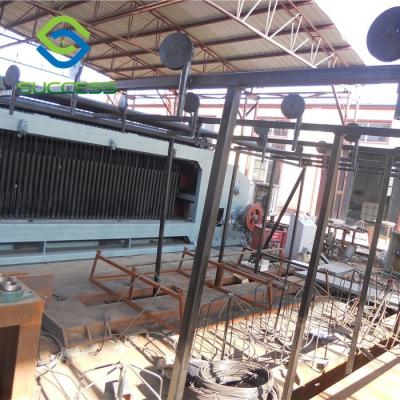 China Op zwaar werk berekende industriële automatische 4300 mm PLC Gabion-netwerkweefmachine Te koop