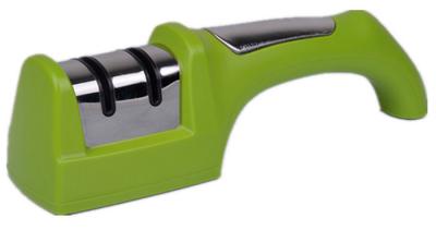Κίνα Φορητό Sharpener μαχαιριών λαβών ανοξείδωτου με το διαμάντι, κεραμική ρόδα προς πώληση