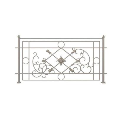 China Customers Requirements Details Modern Simple Decorative Indoor Wrought Iron Balcony Railing Beautiful for sale