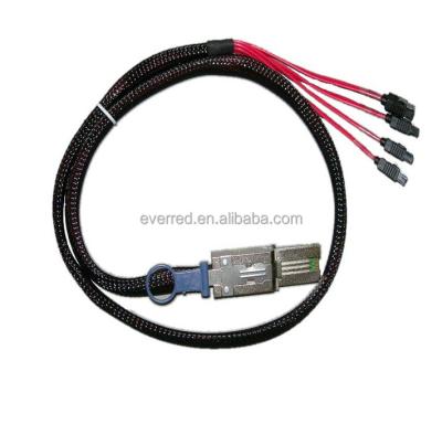 China SAS Card SFF-8088 to 4SATA SAS Cable (ERS007-126) for sale