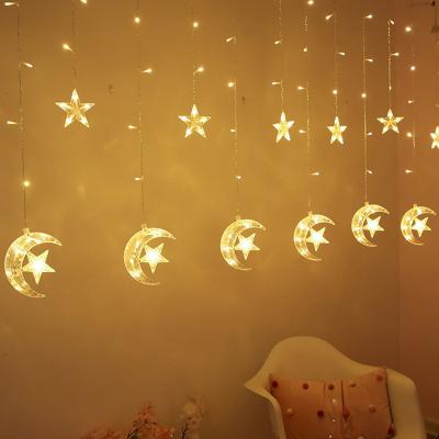 China Zhoya Ramadan Eid Mubarak Balloon Banners Set Moon Pluggable Star Printed Pull Flags Muslim Party Wall Ornaments Balloon Decorations for sale